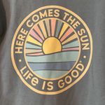 Life is Good simply true zip HERE COMES THE SUN hoodie jacket blue Medium NWT Photo 1
