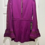 Bebe Ruffle Bell Sleeve Romper, size Small, NWT Photo 9