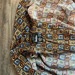 Neiman Marcus  INTIMO Sleep Dress 100% Silk Medium square pattern Long Gown #81 Photo 9