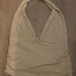 Cotton On Tory V neck halter top. Desert Sage. Size Large Photo 4