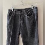 Loft Ann Taylor Charcoal Gray Velvet Pants Modern Skinny Photo 1