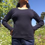 New York And Company Black Long Sleeve T-Shirt Photo 1