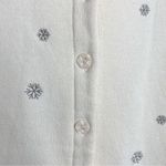 Christopher & Banks Button Down Snow Flakes Penguin Fleece Jacket Photo 2