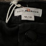 Good American  Black Good Classic Ripped High Waist Straight Leg Jeans 12/31 Photo 3