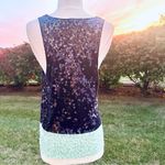 J.Crew  Navy and Aqua Sequin tank Photo 7