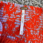 Free People  Red Blue Floral Tiered Maxi Skirt Boho Women’s M Festival Beachy Photo 6