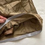 INC Gold beaded diamond silk maxi skirt full skirt stiff hem Size 12 Photo 2