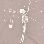 Chicyea Skeletons Happy Halloween Star & Skull Skeleton Sweatshirt sweater shirt Gray Photo 1