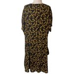 City Chic Edina Short Sleeve Dress floral lace up details Photo 1