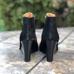 Calvin Klein  Charlaine Black Suede Wedge Pointed Toe Ankle Booties 9.5 Photo 3
