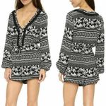 House of Harlow 1960 Ainsley Long Sleeve Boho Floral Print Romper XS Photo 1
