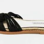 Tahari - espadrilles sandal black fabric straps size 6 Photo 1