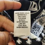 Ultra Pink Black Cream Boho Sheer Flowy Floral Shirt Size M Photo 7