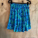 Vintage Bentley Blue Teal Floral Skort Sz M Size M Photo 3