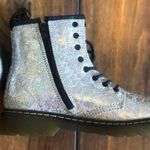 Dr. Martens  1460 Boots Women’s size 5 Silver Metallic Reflective Zip Comb… Photo 2