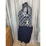 one piece swimsuit blue plaid Vintage 1990s shorts NWT Size 24W Photo 4