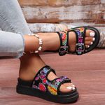 SheIn Vibrant Multicolor Sandals Photo 0