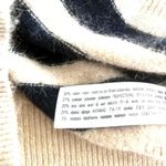 ZARA wool alpaca blend stripe sweater rhinestone buttons M Photo 8