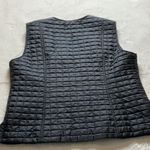 Black Puffer Vest with Horizontal Quilting and Zip Closure Size 12 Photo 4