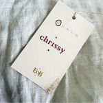 Ears Of Buddha Chrissy Sleeveless Silk Button Down Top Lace Detail Size XS‎ White Photo 9