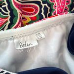 Boden Corsica One Piece Swimsuit Size 14 V Neck Paisley Navy Pink Bathing Suit Photo 6