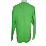 Vintage Quacker Factory Christmas Sweater Women's S Santa Beaded Sequin Green Photo 3