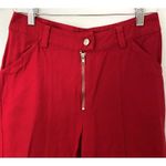 Hosbjerg Tyler Red Cotton Wide Leg Jeans Five Pocket Relaxed Fit Denim Pants S Photo 2