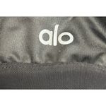 Alo Lush Strappy Back Sports Bra Glossy Black Size XS Athleisure Yoga Tennis Photo 4