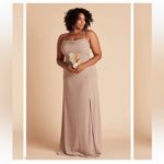 Birdy Grey  NWT Bridesmaid Maxi Dress Women’s Size XXL Taupe Cowl Neck‎ Crepe Photo 1