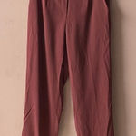 Babaton Aritzia Burgundy/Brick Red Tapered Leg Pants Size 4 EUC Photo 0