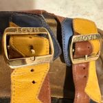 NAOT Women's Leather Sandals Multicolor Buckle Cork Footbed Slide Size 39 Brown Photo 7