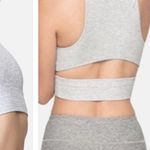 Outdoor Voices Medium Gray Slashback Cropped Tank Top Sports Bra Photo 0