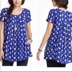 Anthropologie  Holding Horses Blue Tunic Top Photo 1