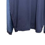 AnyBody Ribbed Velour Cozy Knit Pullover Navy Blue Women's Size XL Photo 2