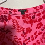 Ann Taylor  Pink and Red Patterned Blouse Photo 1