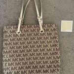 Michael Kors Authentic  Tote Bag Shoulder Purse "MK" Print Photo 0