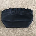 Black Ruffled Atlanta Shell Logo Cosmetic Bag Photo 3