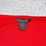 Isabella Rodriguez Square Neck Short Sleeve Shirt Red Women L Old Money Golf Photo 3