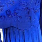 Karin Stevens VINTAGE 90's Blue Embroidered Dress Photo 10