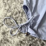 Madewell New  Embroidered Poplin Puff-Sleeve Cutout Crop Top Photo 6