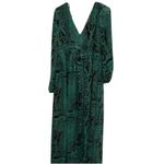 Aakaa AAKKA Magical Maiden Long Sleeve V-Neck Maxi Dress, Size S, New without Tag Photo 8