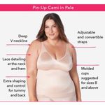 Brand New Ruby Ribbon Women's Size 50 Black Pin Up Cami Top Shapewear Photo 4