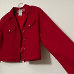 Clifford & Wills Red Wool Cropped Jacket Photo 1