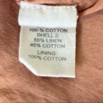 Anthropologie Forever That Girl Puff Shoulder Babydoll Linen Blend Mini Dress in Dusty Rose Photo 12