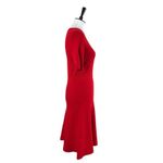 Banana Republic Sweater Dress Elbow Sleeves Round Neck Cherry Red Women’s Small Photo 2