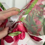 Natori NWT  Pink Peony Print Satin Midi Nightgown with Adjustable Straps Photo 3