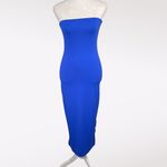 Meshki Cobalt Blue Strapless Bodycon Midi Dress Size Medium Photo 1