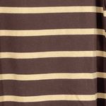 LL‎ Bean Vintage Dress Brown Striped Long Sleeve Dress Casual Cotton Size 8 Photo 2