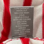 Marled Reunited Clothing One of a Kind Striped Sweater, White, Red, X-Small Photo 6