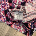 Pink Rose  Women's Dress - Pink and Purple Floral Stripes Photo 2